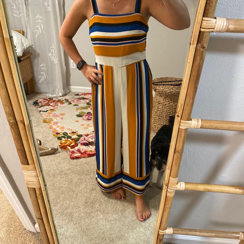 Striped jumpsuit